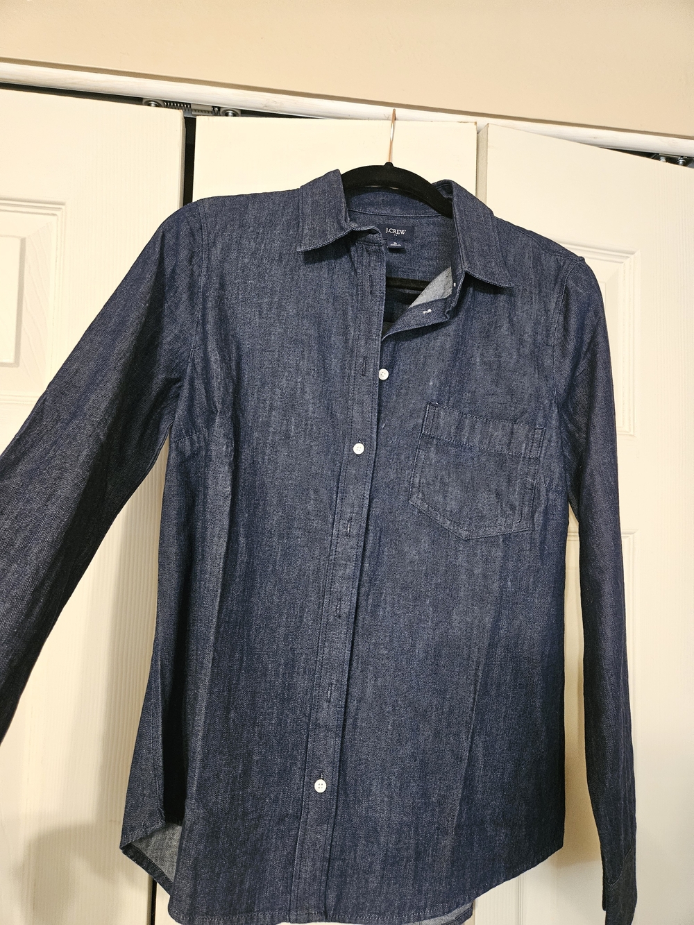 J.Crew Dark Denim Button-Down Shirt - Never Worn